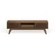 preview thumbnail 13 of 38, Render Low Profile 59 Inch TV Stand in Walnut / White
