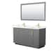 Option Dark Gray, Gold Trim, Giotto Quartz Top
