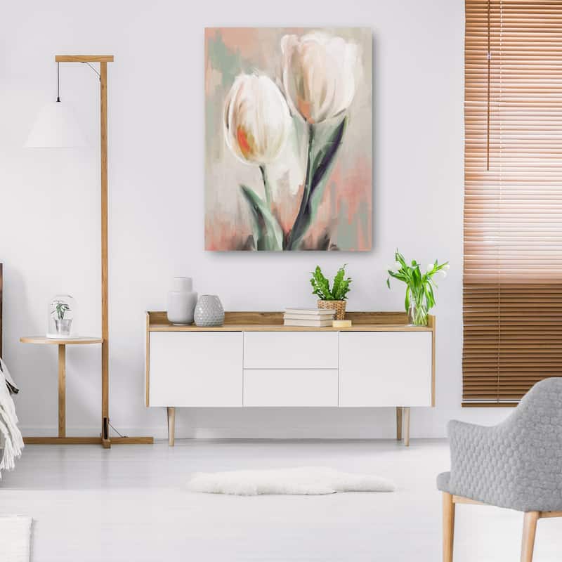 Tulip Duets I By Studio Arts Canvas Art Print