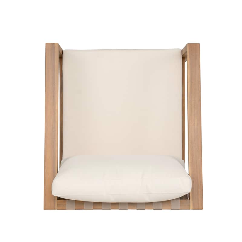 Christopher Knight Home-Emma Patio Acacia and Rope Club Chair