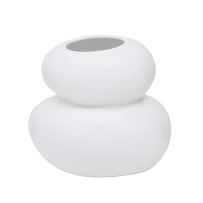 Vase Pebbles White - White
