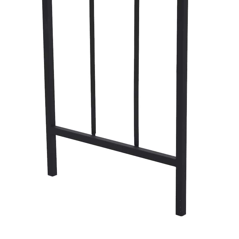 Metal Indoor Outdoor Arched Garden Arbor with Lattice Work Sides - Black or White - Roche River Decor