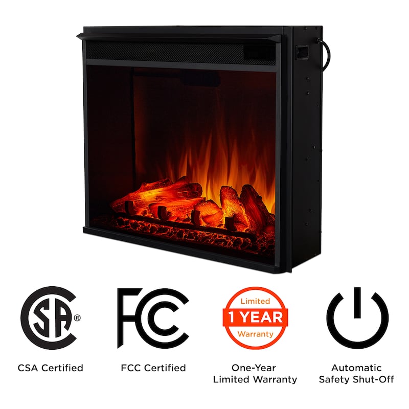 Odette Grand Electric Fireplace by Real Flame