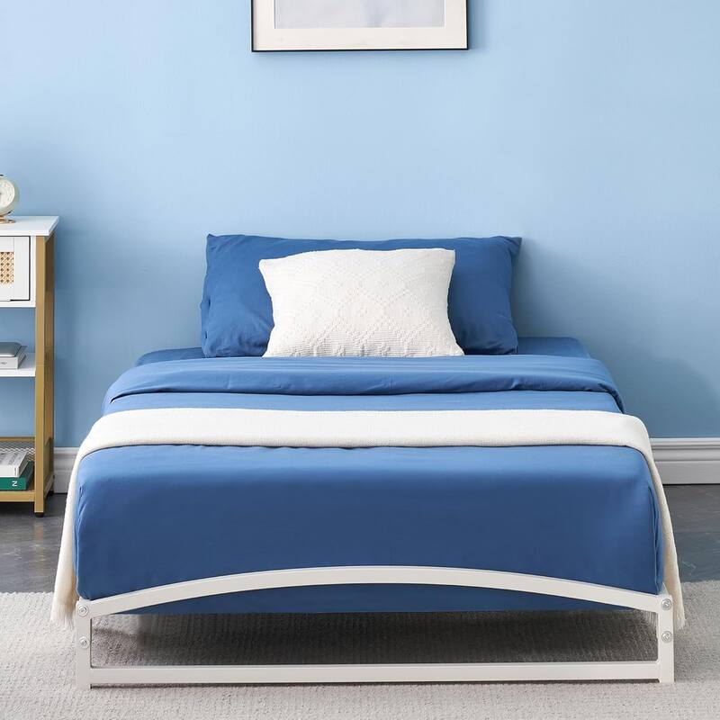 6 Inch Metal Platform Twin Size Bed Frame