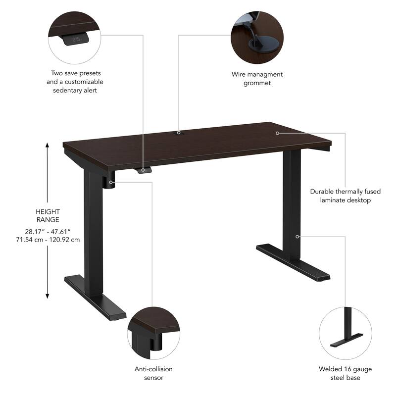 Bush Business Furniture Move 40 Series 48x24 Adjustable Standing Desk