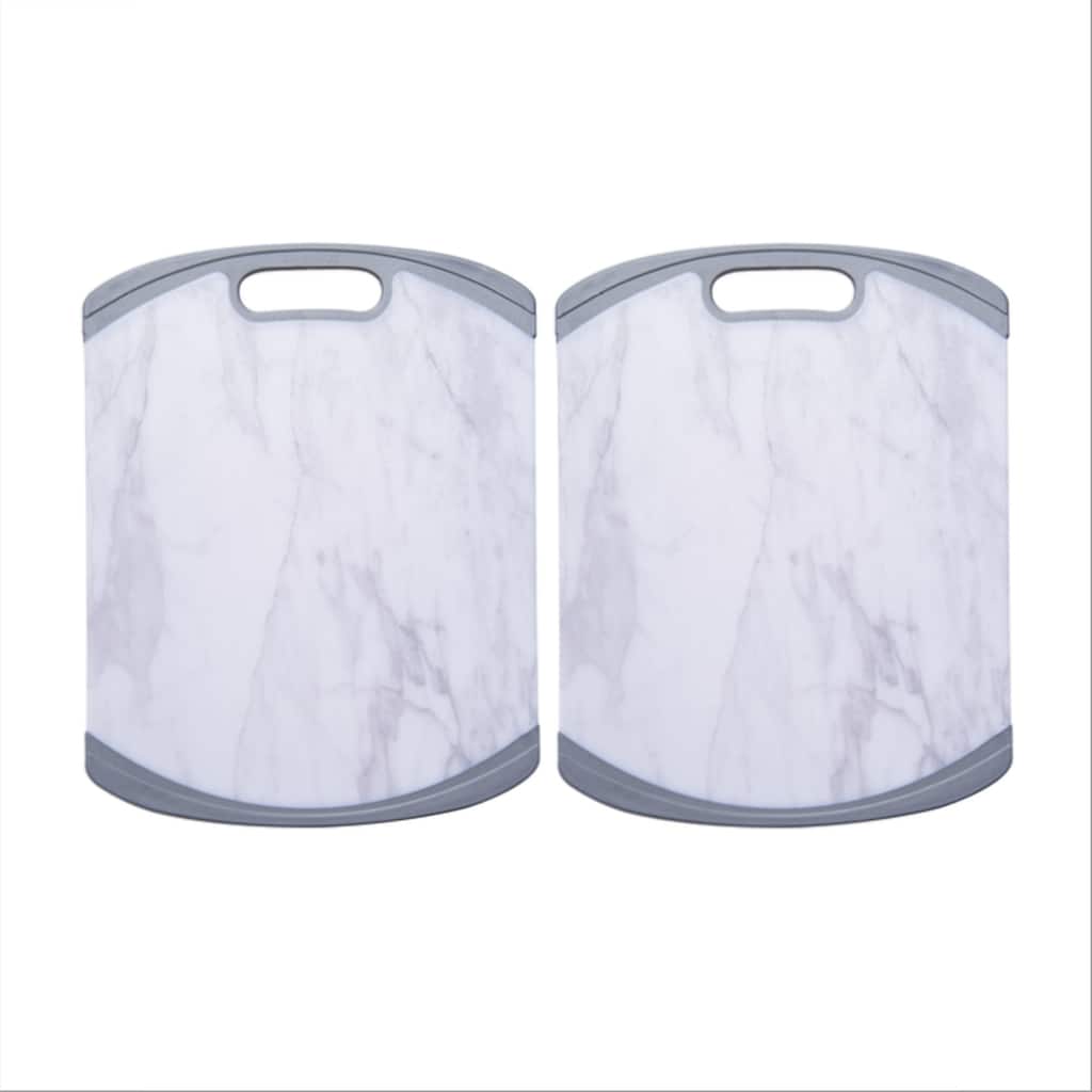 Farberware Set of 2 Marble Cutting Boards - 11 in x 14 in