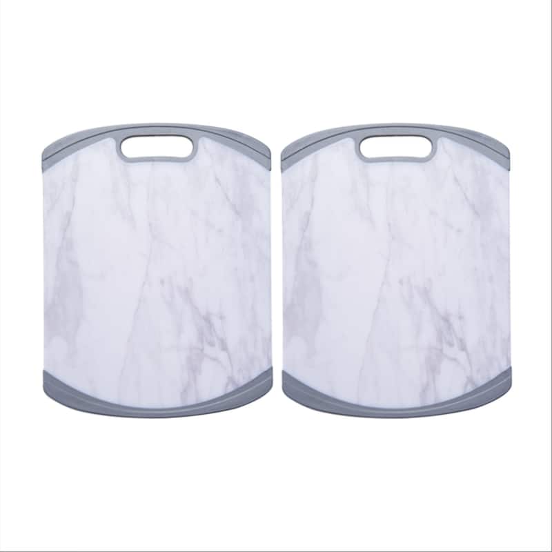 Farberware Set of 2 Marble Cutting Boards - 11 in x 14 in - 11 in x 14 in - Marble