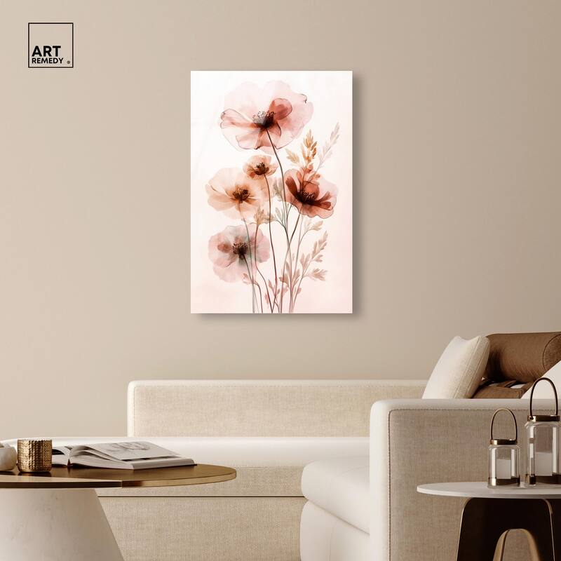 Petal Dye III Acrylic by Art Remedy, Ready to Hang