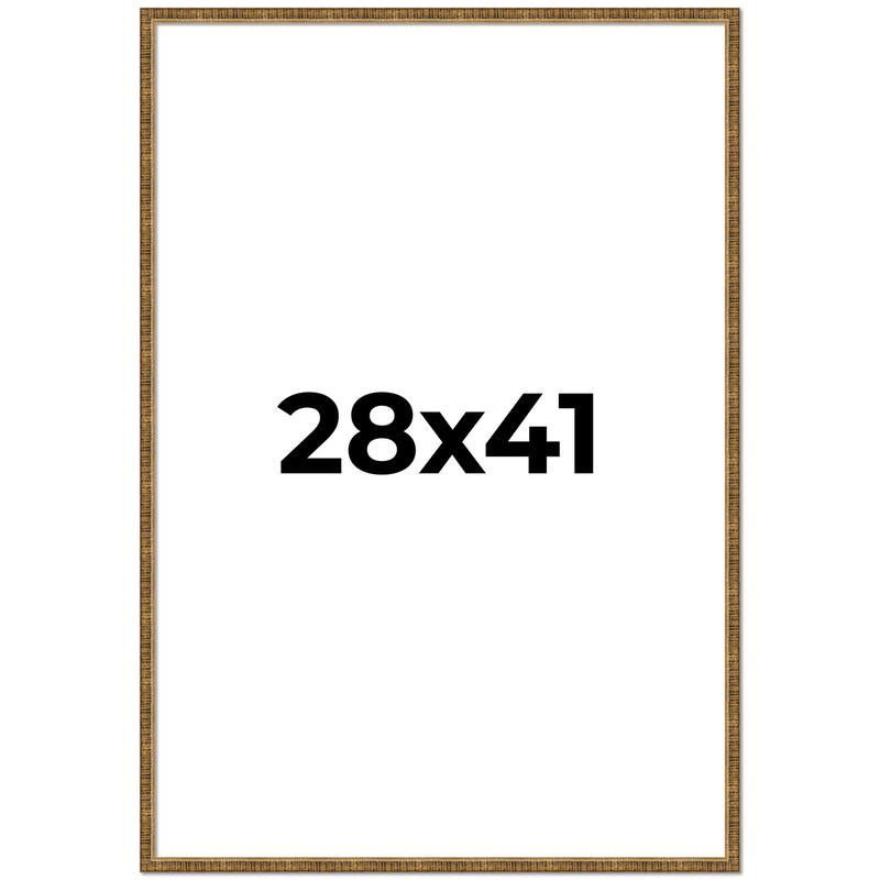 28x41 Frame Gold Picture Frame - Complete Modern Photo Frame Includes