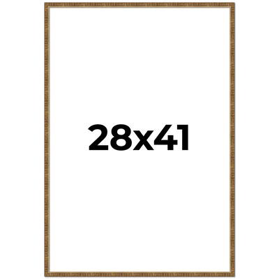 28x41 Frame Gold Picture Frame - Complete Modern Photo Frame Includes
