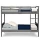 preview thumbnail 12 of 26, Convertible Twin Over Twin Wood Bunk Bed With Ladder And Guardrails