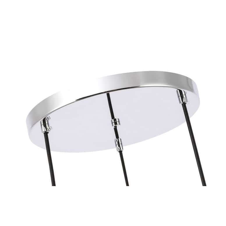 Gerald 3-light Modern Elongated Glass Hanging Pendant