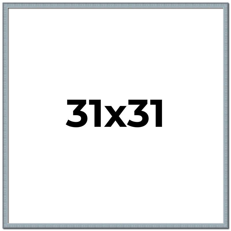 31x31 Frame Rustic Sky Blue Solid Wood Picture Frame | 0.75 Inch
