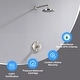 preview thumbnail 13 of 28, Luxier SS-B02 Single Handle 1-Spray Shower Faucet (Valve Included) Brushed Nickel