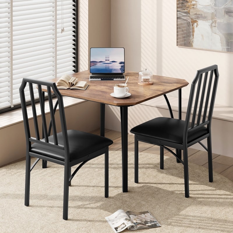 Corner dining table and chairs