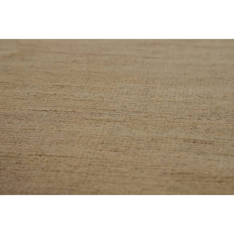 Solid Modern Gabbeh Oriental Rug Handmade Living Room Wool Carpet - 6'10" x 9'7"