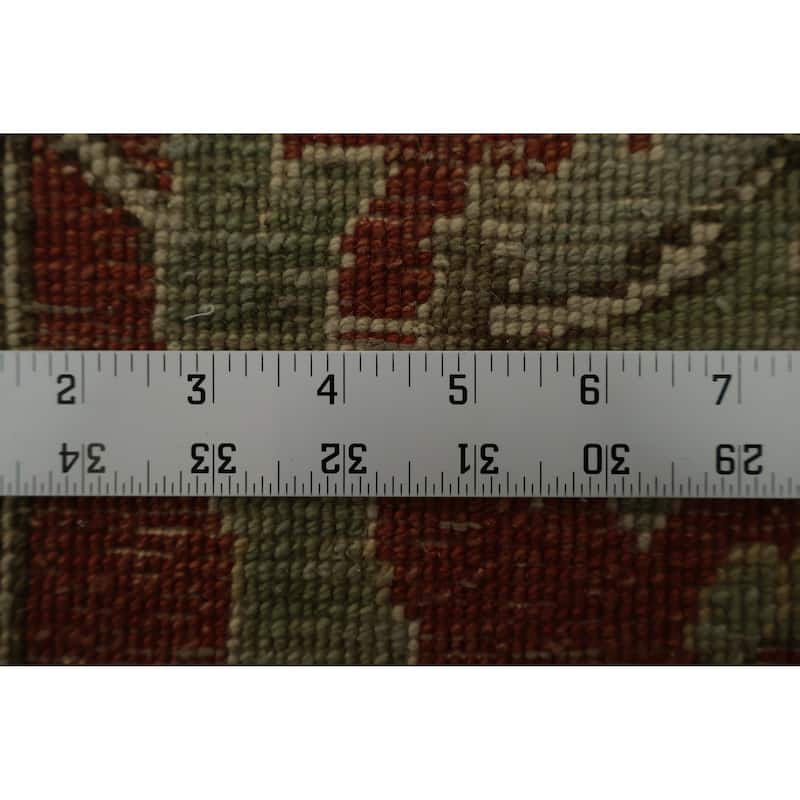 Hand Knotted Oriental 100% Wool Carpet Traditional Floral Beige & Ivories Peshawar Area Rug - 8' 6'' X 5' 11''