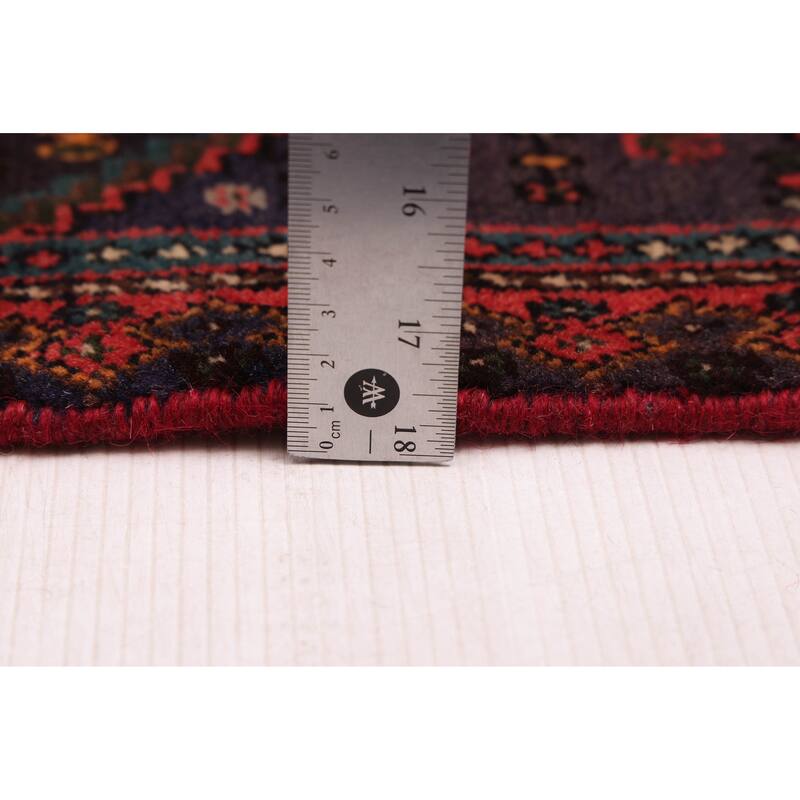 ECARPETGALLERY Hand-knotted Kayseri Vintage Dark Navy, Red Wool Rug - 5'4 x 7'2