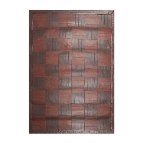 slide 2 of 5, Hand Made Designer Brown Kilim Flatweave Wool Oriental Area Rug (4x6) - 4' 4'' x 6' 3''
