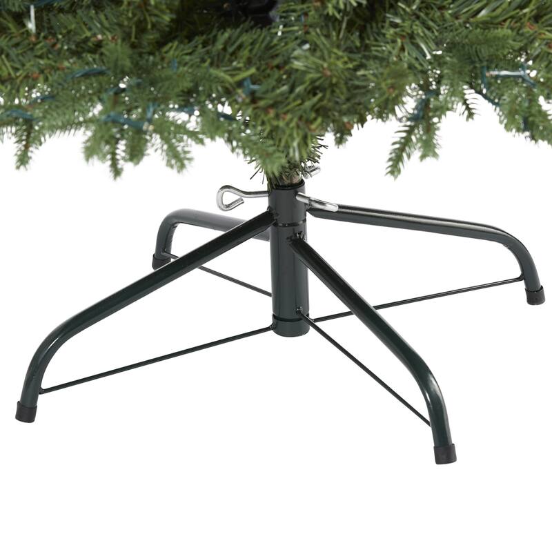 5' Pre-Lit Vermont Fir Artificial Christmas Tree, Clear LED Lights - 5 Foot