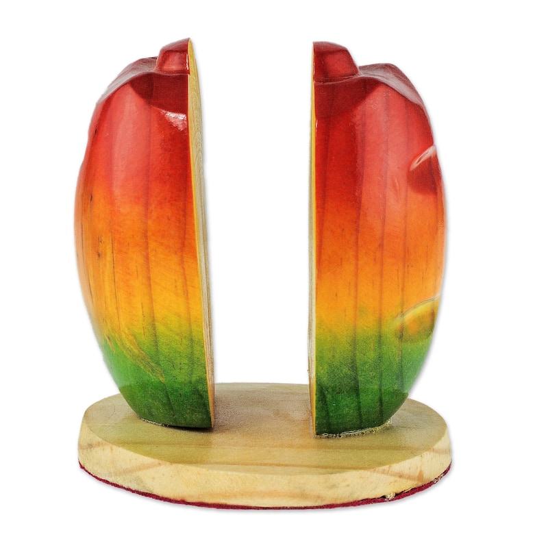 Novica Handmade Juicy Jocote Wood Napkin Holder