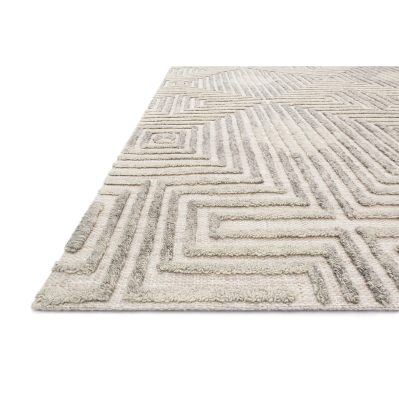 Alexander Home Kanarra Hand-Tufted Diamond Modern Wool Area Rug