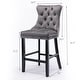 preview thumbnail 24 of 56, Contemporary Tufted Velvet Upholstered Counter Bar Stools Set of 2