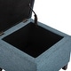 preview thumbnail 9 of 149, Adeco Square Storage Ottoman 17 inch Footstool