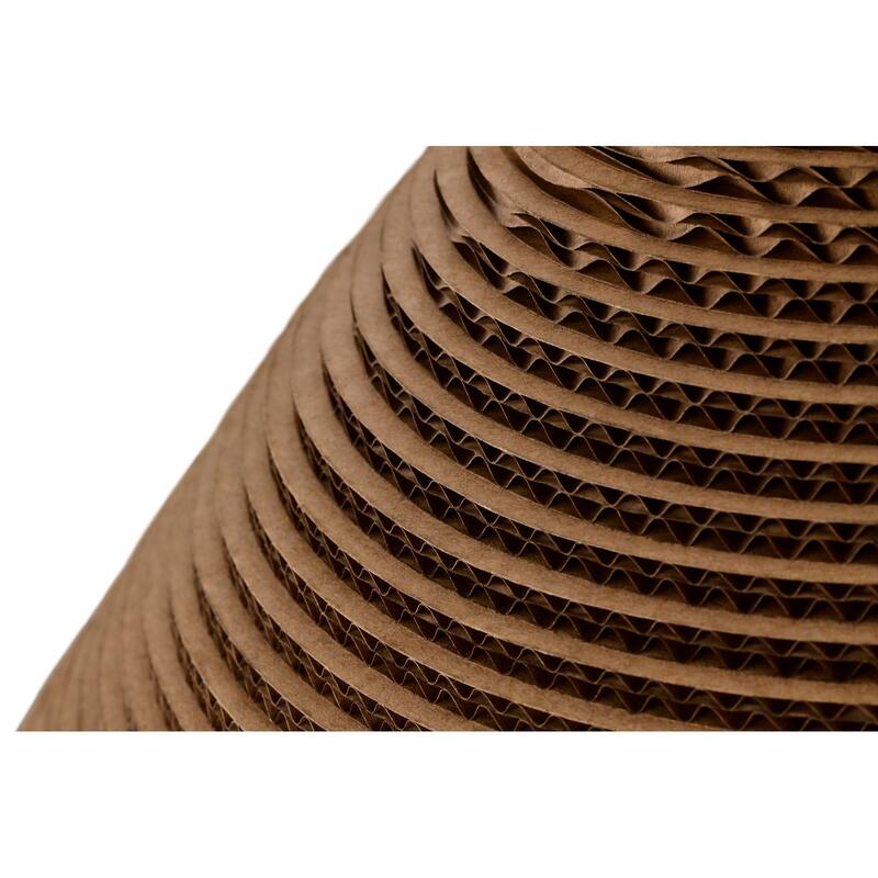 1-light Brown Natural Pendant Light With Nordic Style Cone Cardboard Shade For Dining Table