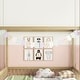 preview thumbnail 17 of 25, Twin Size Mattresses Canopy Bed Frame with Fence, Guardrails, Playroom Floor Bed Kids Four Corner Beds for Children's Room