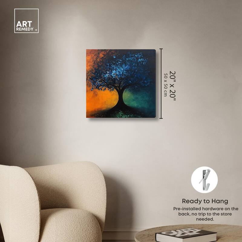 Tree of Opposites II Canvas by Art Remedy, Gallery Wrapped