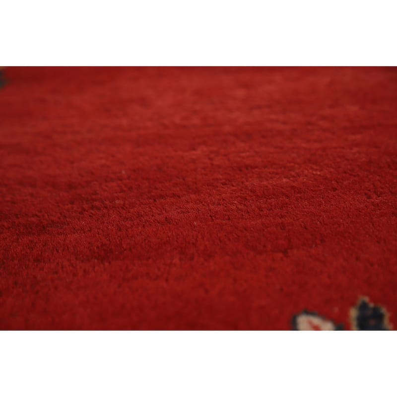 Hand Knotted Oriental 100% Wool Carpet Traditional Floral Red Mahal Area Rug - 14' 2'' X 10' 1''