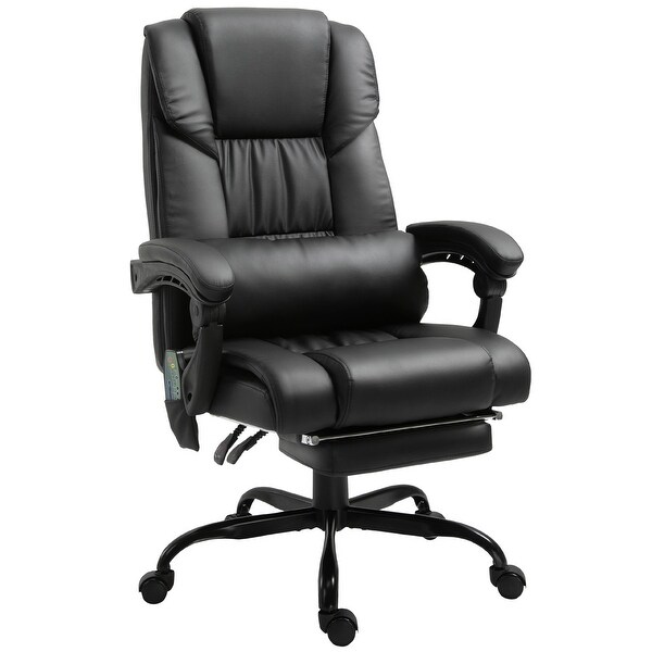 Vinsetto Office Desk Chair Recliner Height Adjustable Movable Lumbar Support with 6 Point Vibrating Massage On Sale Bed Bath Beyond 32696811
