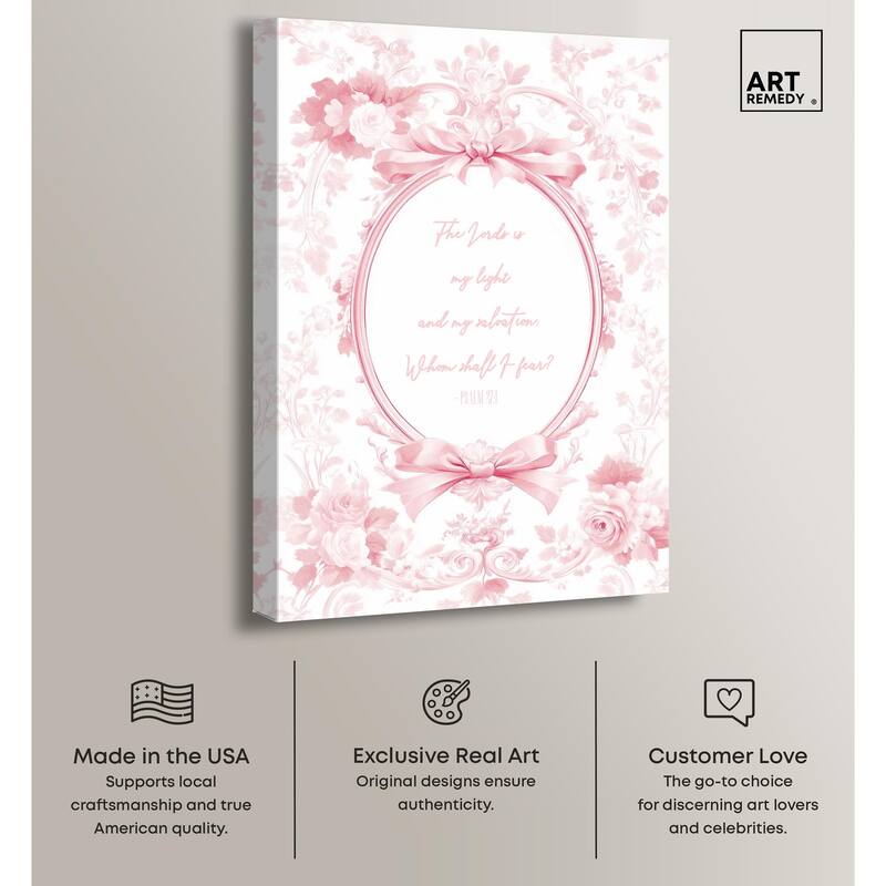 My Light Pink Canvas by Art Remedy, Gallery Wrapped