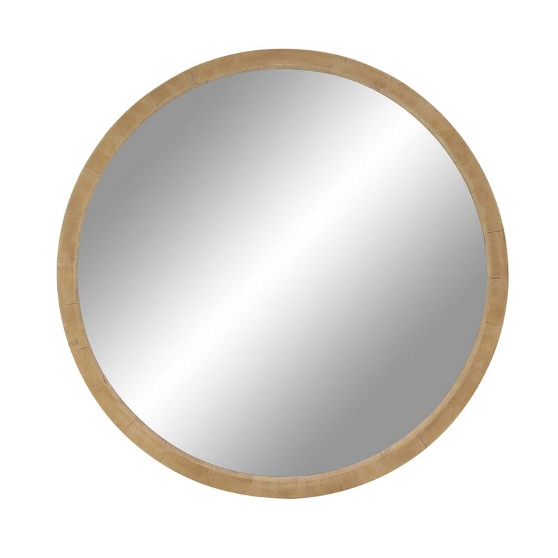 Brown Contemporary Wall Mirror