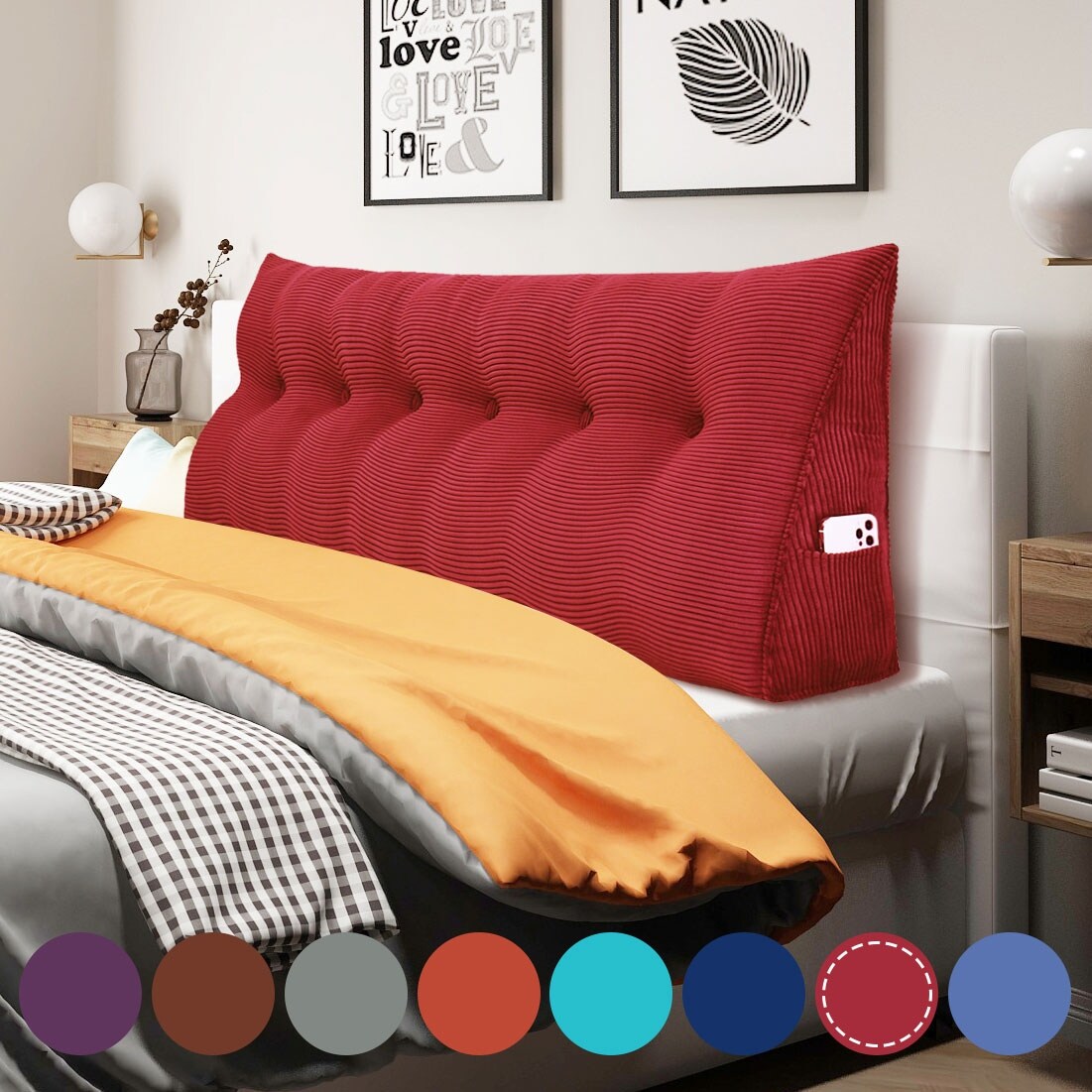 Large wedge outlet pillow case