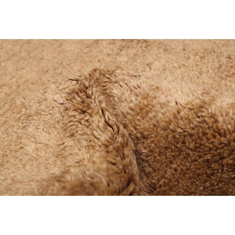 ECARPETGALLERY Hand-knotted Pak Finest Gabbeh Light Brown Wool Rug - 9'3 x 12'7