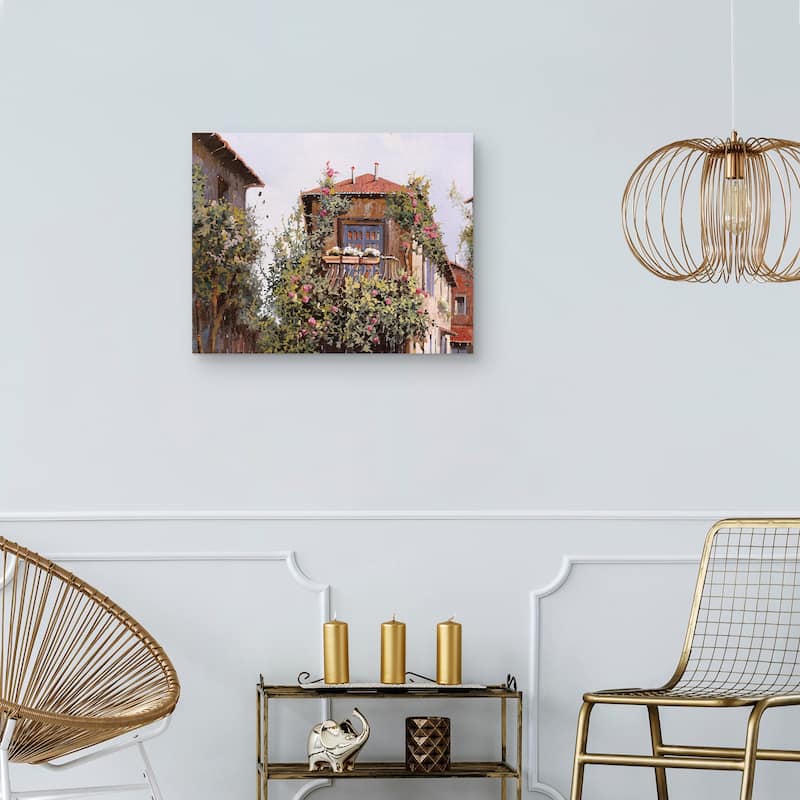 Salitella a Cagnes by Guido Borelli Canvas Art Print