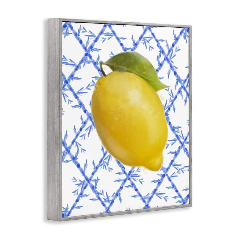 Stupell Lemon Over Bamboo Vines Framed Giclee Art Design By Matthew Piotrowicz