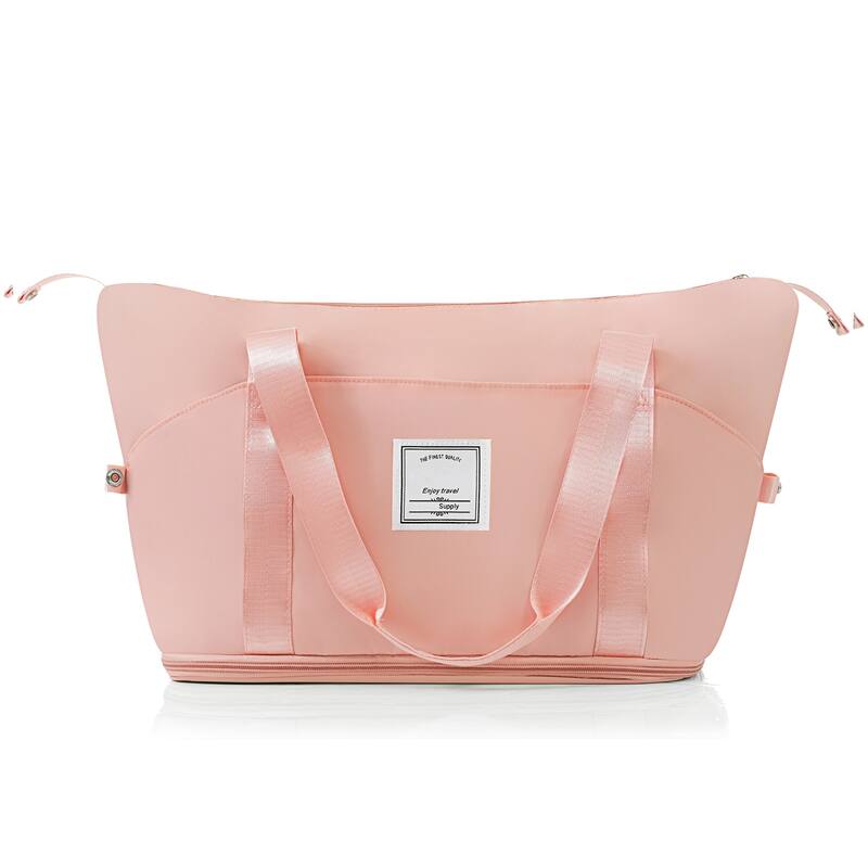 4-Piece, 20-Inch Modern Luggage with Travel Bag and 360° Spinner Wheels, for Boarding Travel, Pink