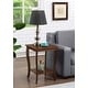 preview thumbnail 12 of 14, Convenience Concepts American Heritage Square End Table with Shelf Espresso