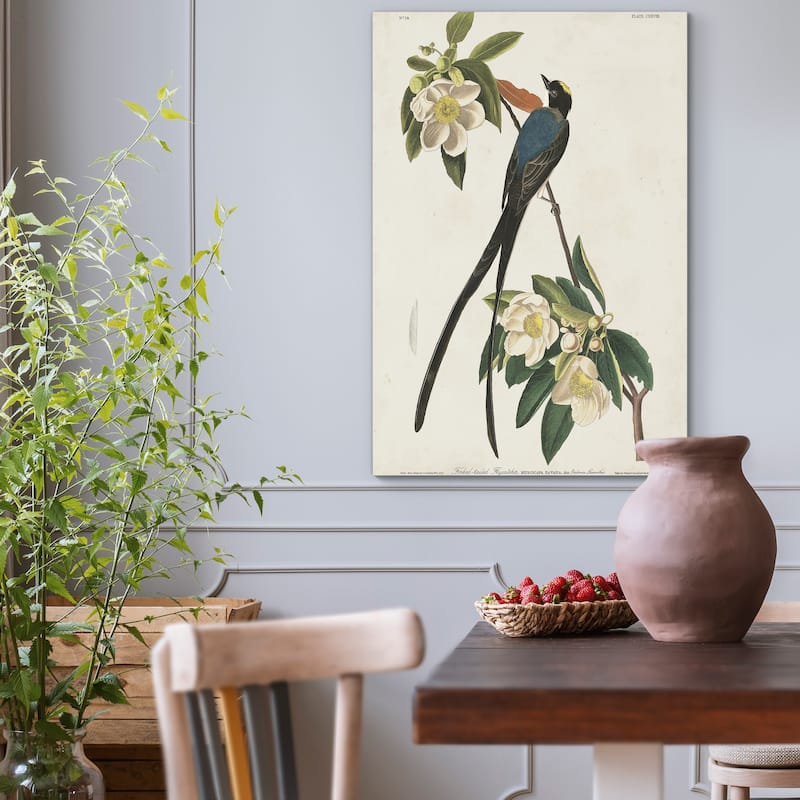 Pl 168 Fork-tailed Flycatcher -Premium Gallery Wrapped Canvas