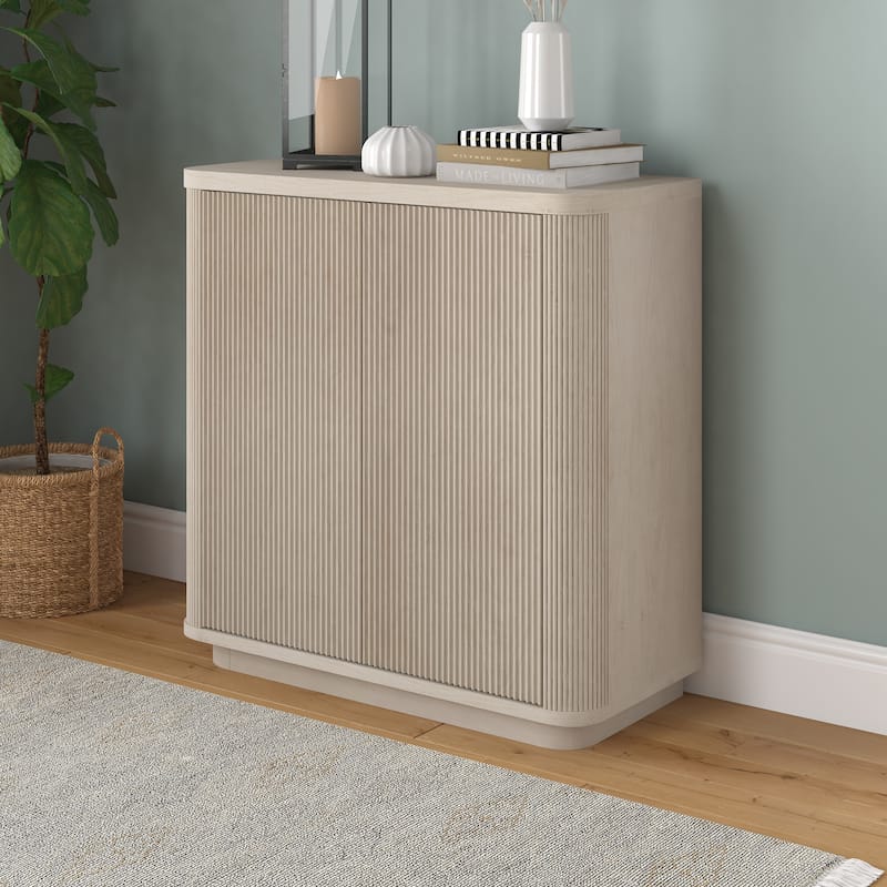 Easton 32" Wide Rectangular Fluted Accent Cabinet - 32" Wide