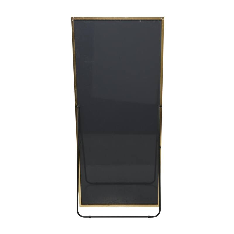 Metal Floor Mirror with Stand - Silver or Gold - CosmoLiving by Cosmopolitan