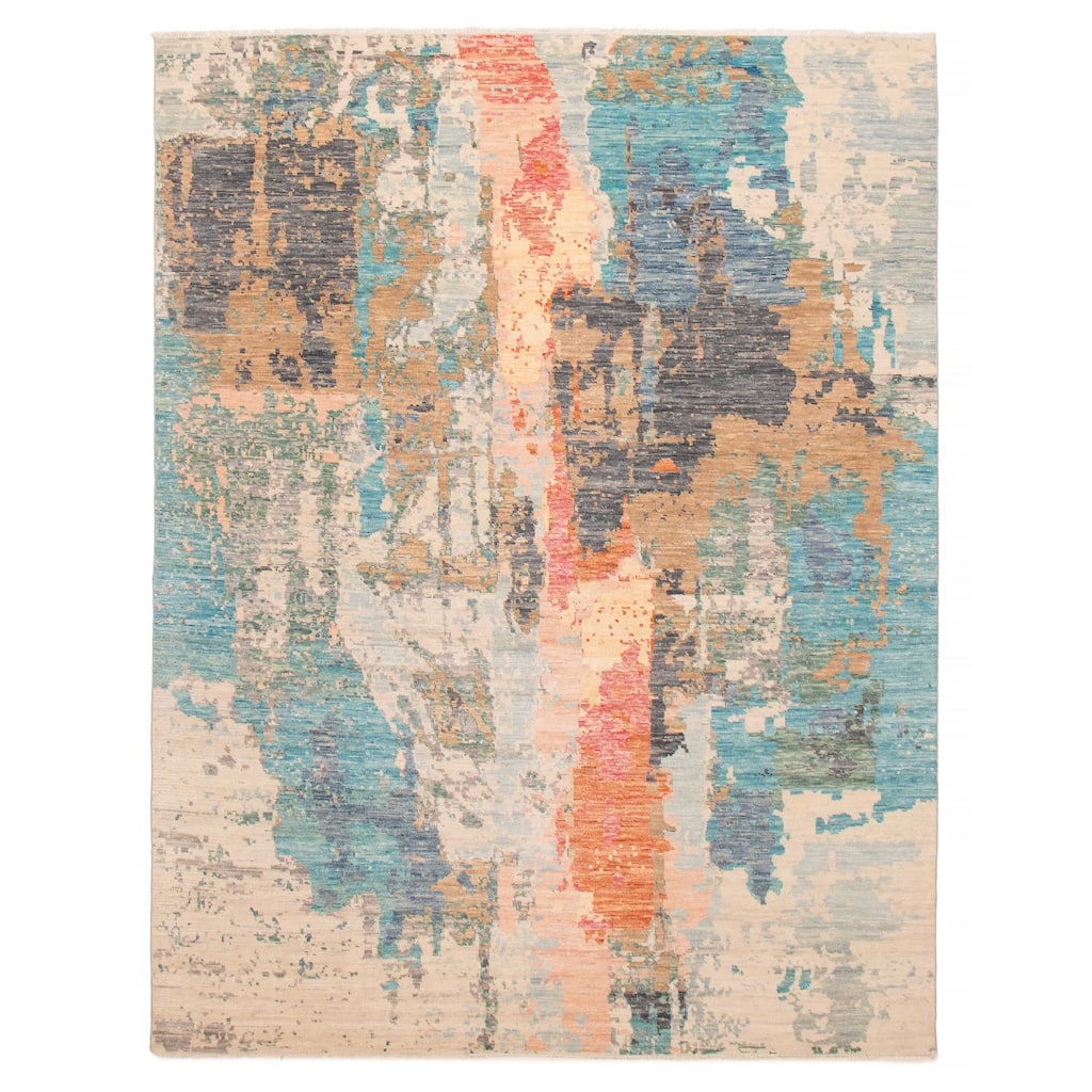 ECARPETGALLERY Hand-knotted Mystique Multi Color Wool Rug - 9' x 11' 8"