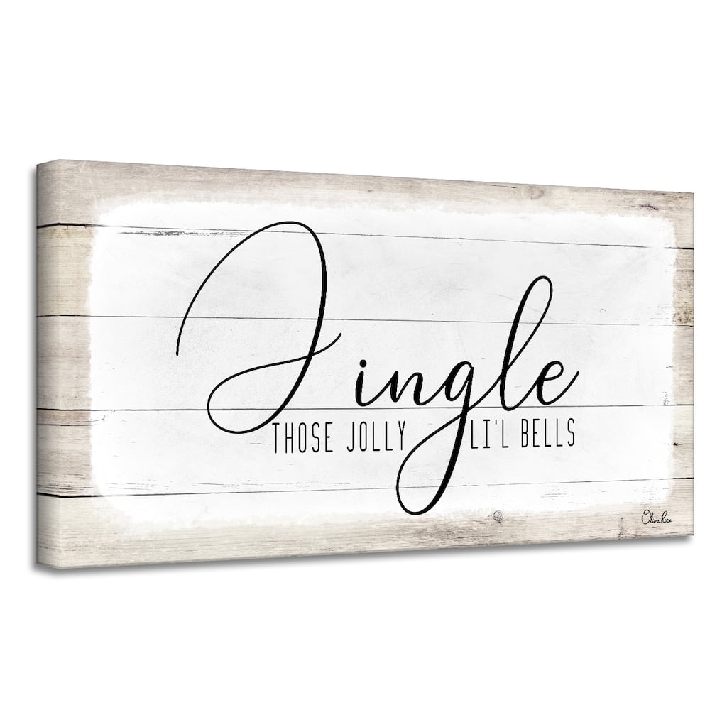 Ready2HangArt 'Jingle' Holiday Canvas Wall Art by Olivia Rose