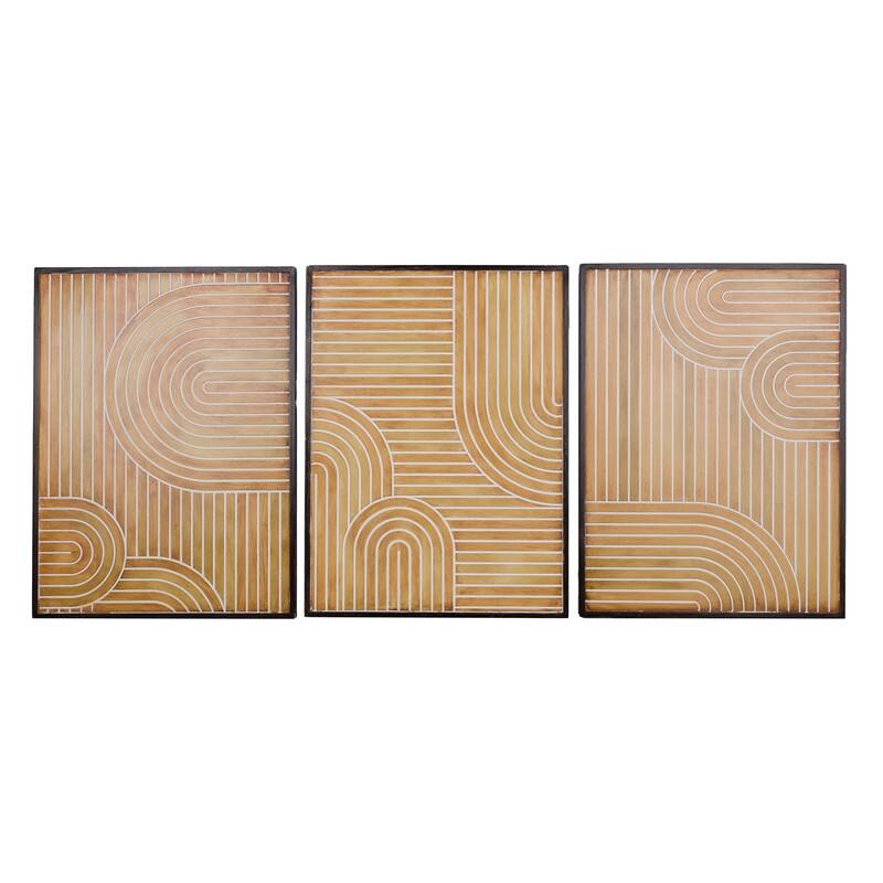 Elodie Modern Contemporary Wood Wall Panels - 31.5"H x 23.5"W x 1.25"D