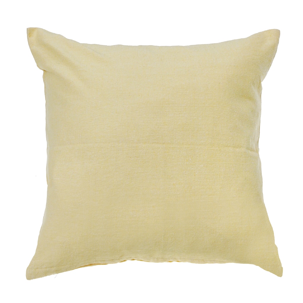 Chambray Cushion With Zipper Butter 18 X 18 - Set of 2