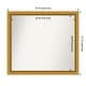 preview thumbnail 101 of 143, Townhouse Gold Framed Non-Beveled Custom Wall Mirror, Bathroom Vanity Mirror Outer Size: 35.75 x 31.75