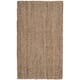 SAFAVIEH Jerneja Handmade Solid Chunky Jute Area Rug - 2'6" x 4' - Natural/Grey